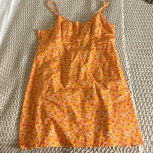 mini orange dress